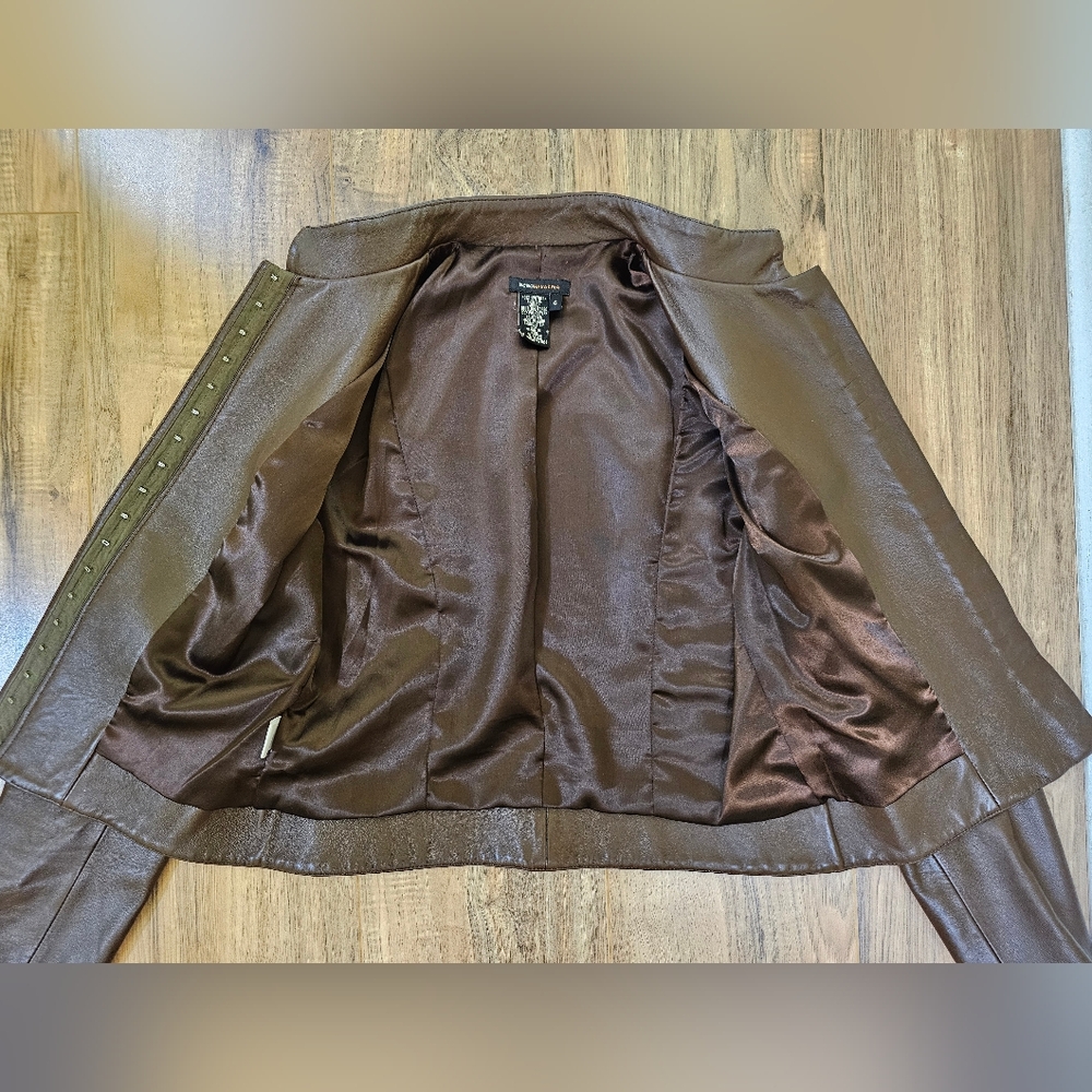 BCBGMaxAzria Leather Jacket - Picture 5 of 14